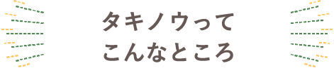 タキノウってこんなところ